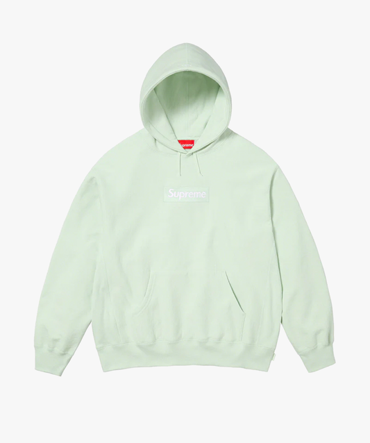 Supreme Box Logo Hooded Sweatshirt Light Green (2023) - Funky Insole