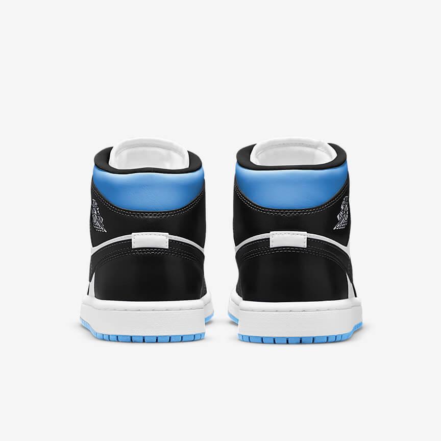 Jordan 1 Mid 'University Black White' (Women's) - Funky Insole