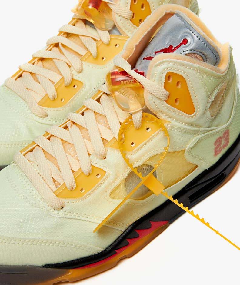 Jordan 5 Retro x Off White Sail Funky Insole
