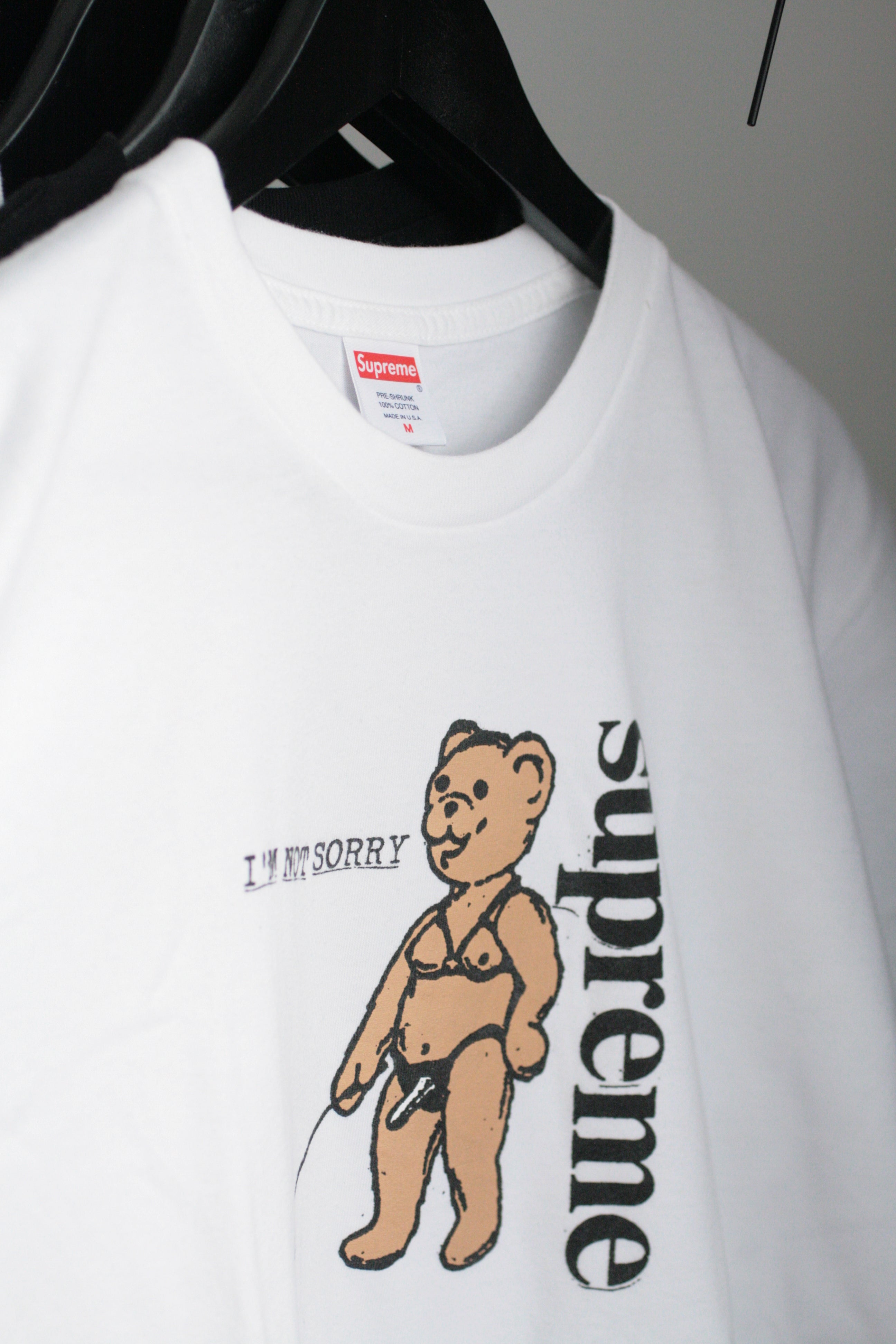 Supreme Not Sorry Tee White - Funky Insole