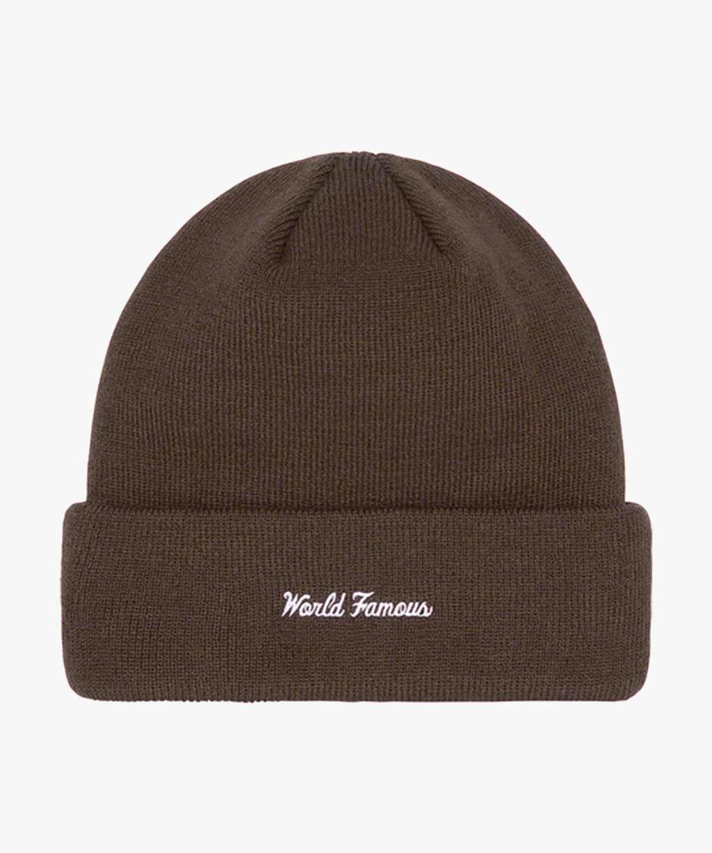 Supreme New Era Box Logo Beanie Brown - Funky Insole