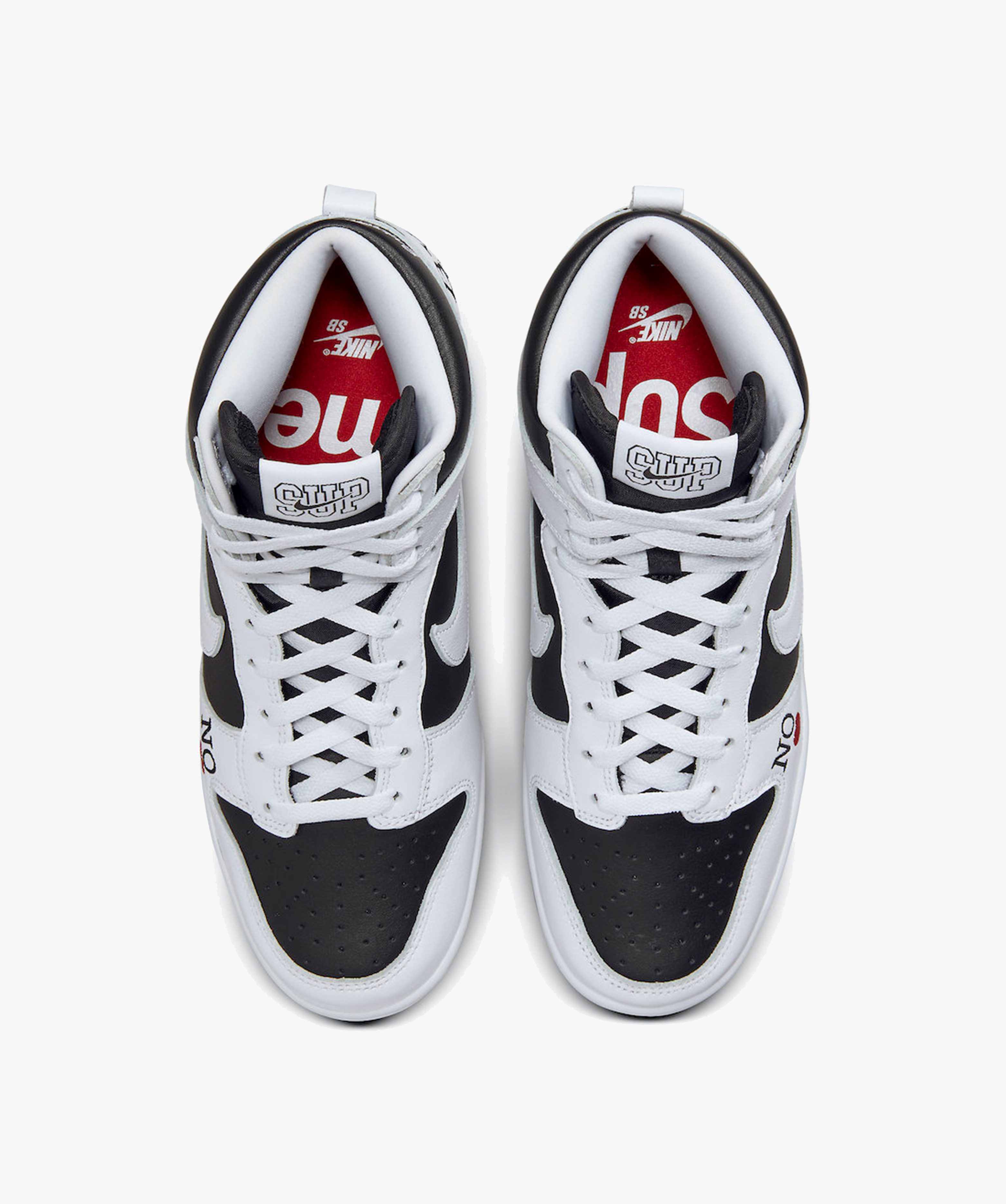 Nike SB Dunk High x Supreme By Any Means 'Black' - Funky Insole