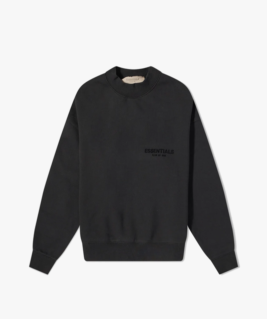 Fear of God Essentials Logo Crew Neck Sweat Stretch Limo - Funky Insole