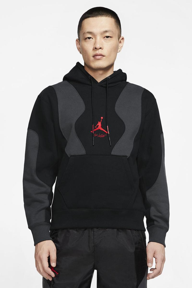 Jordan off white hoodie black Clearance