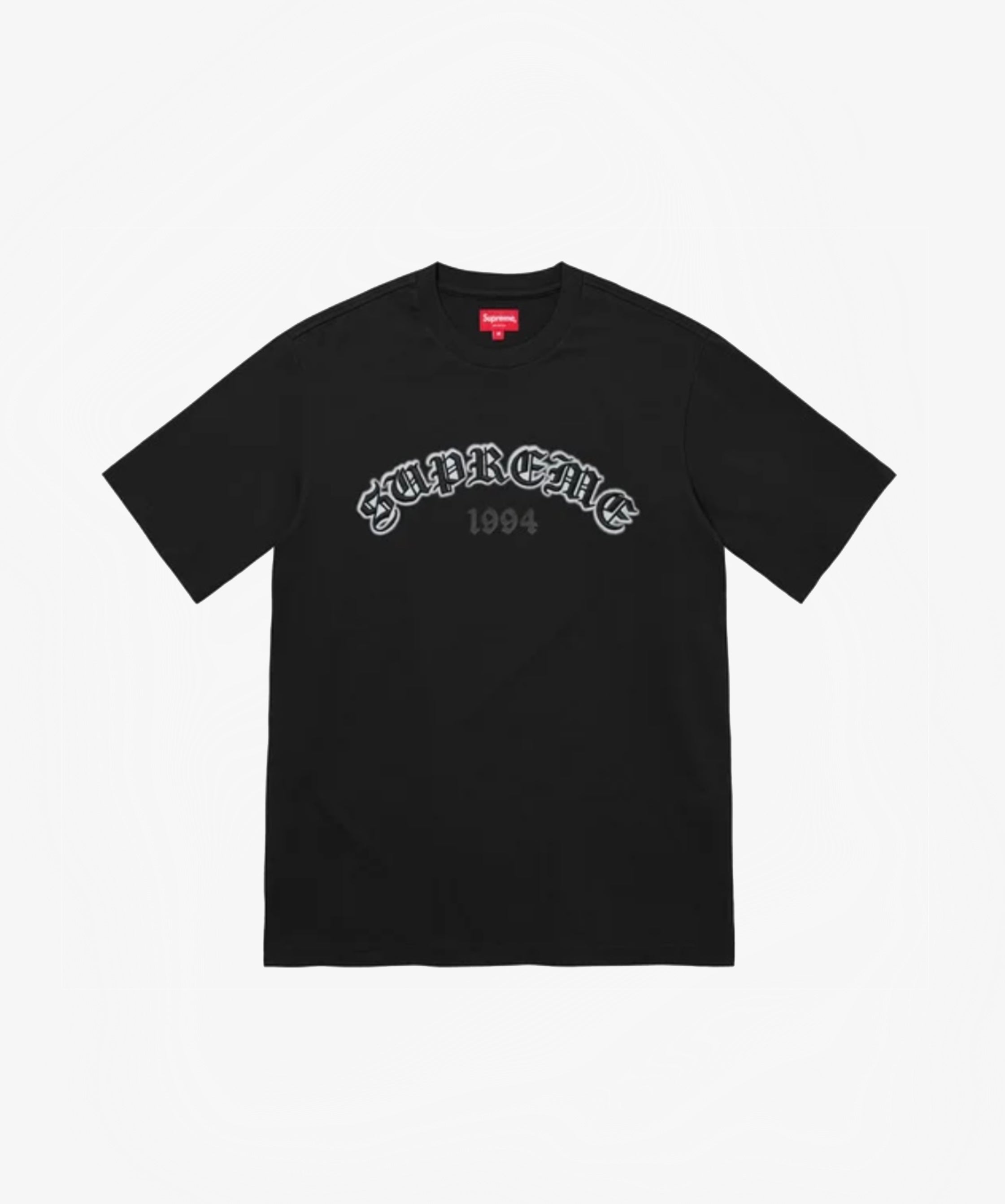 Supreme Old English Glow S/S Top Black - Funky Insole