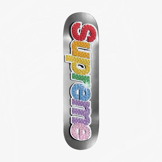 Supreme Bling Box Logo Skateboard Platinum - Funky Insole