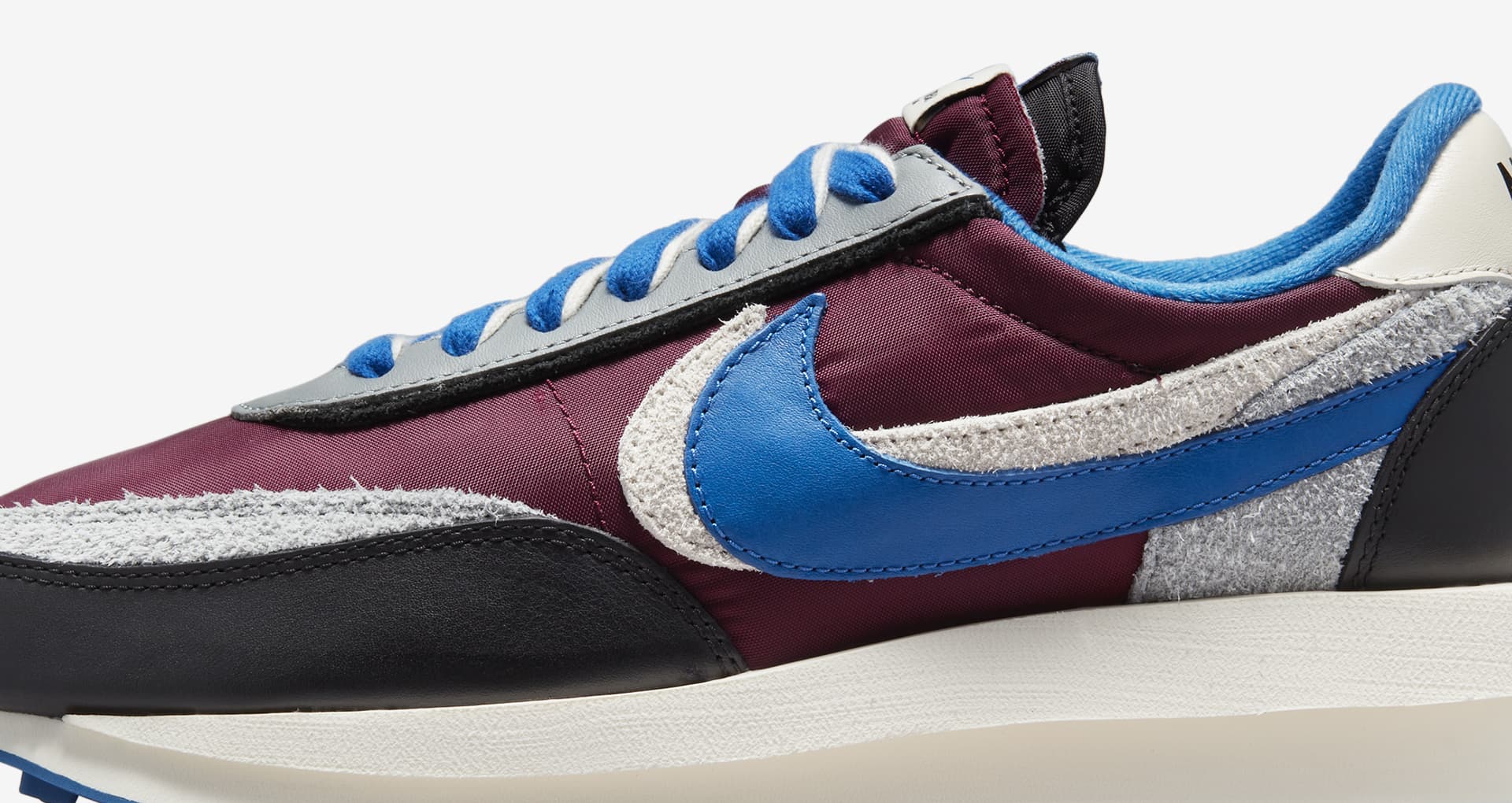 Nike LDWaffle x sacai x UNDERCOVER 'Night Maroon Team Royal' - Funky Insole
