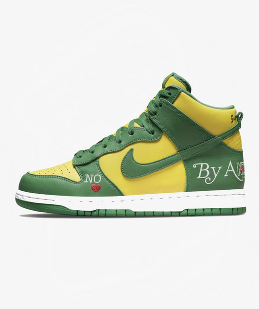 Nike SB Dunk High x Supreme By Any Means 'Brazil' - Funky Insole
