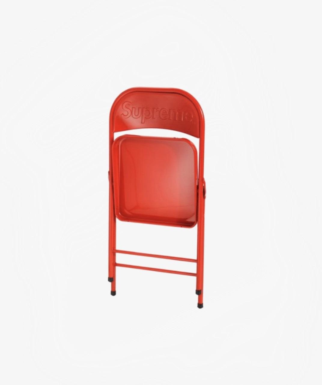Supreme red sale folding chair