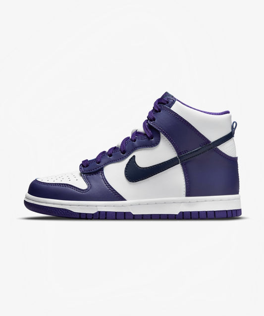 Nike Dunk Hi 'Electro Purple/ Midnight Navy' (GS) - Funky Insole